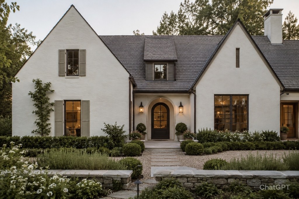 Historic white cottage style house